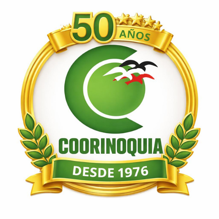 Logo 50 años Coorinoquia, desde 1976